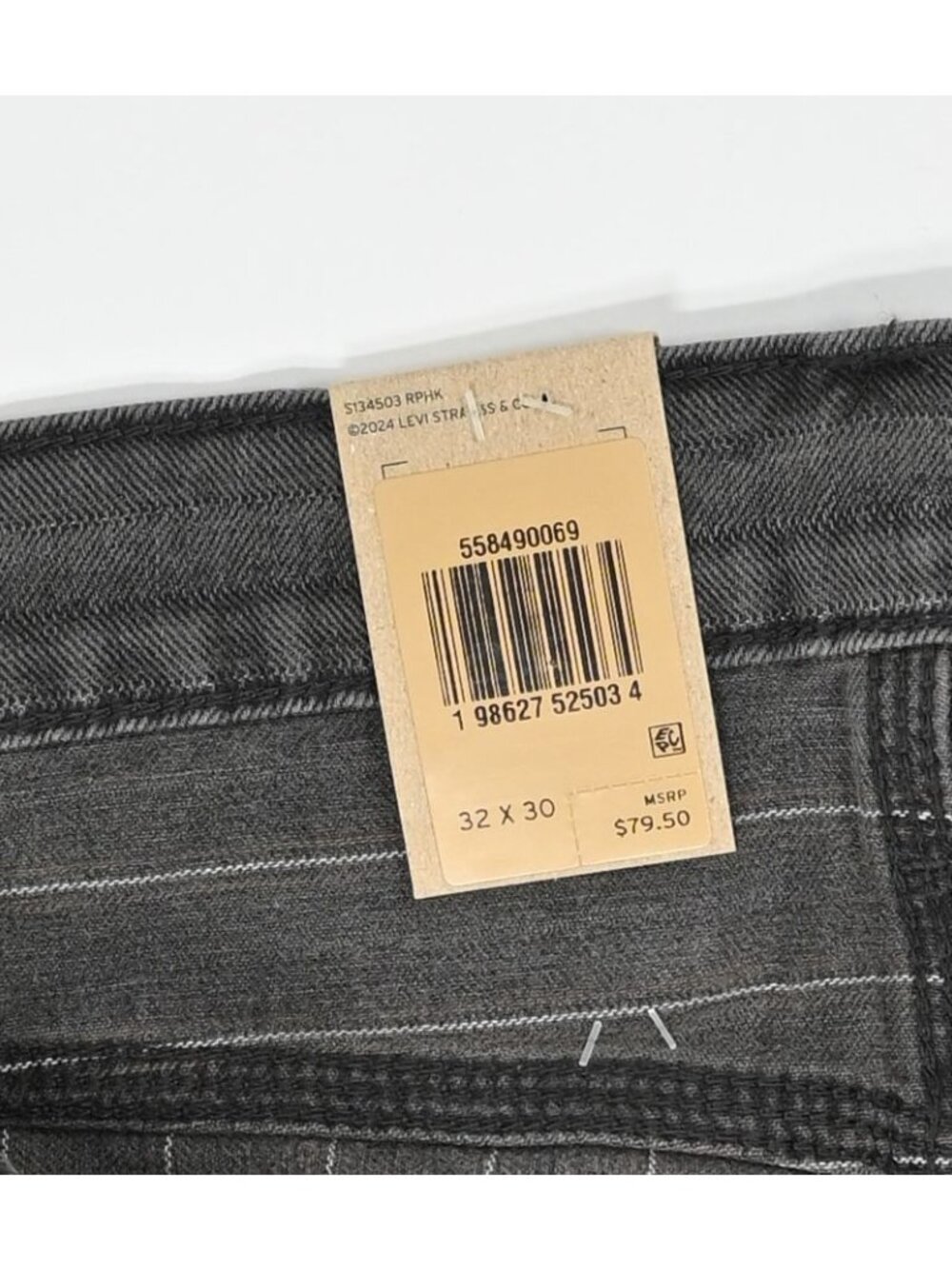Levi's 568 Loose Straight Carpenter Pants 558490069 in Double Duty Black - Picture 2 of 5